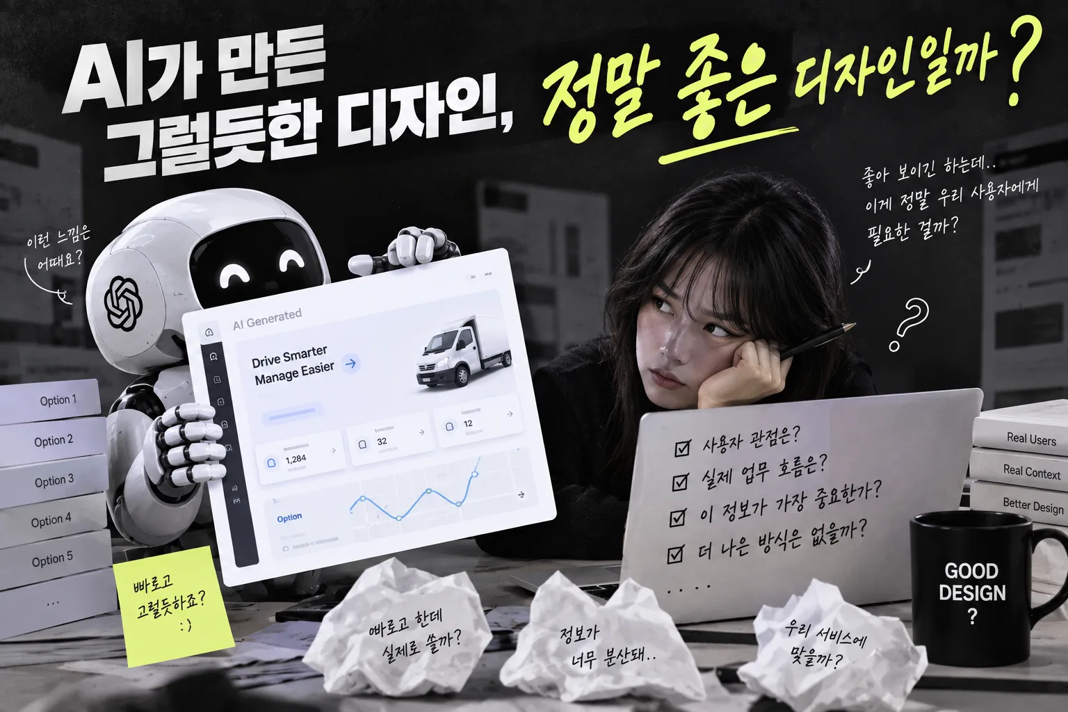 AI가 만든 그럴듯한 디자인, 정말 좋은 디자인일까