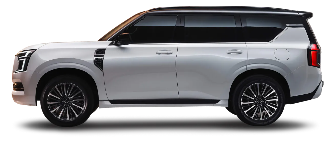 흰색 대형 SUV